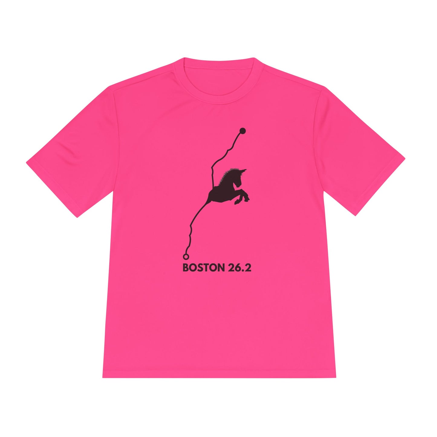 BOSTON MARATHON ROUTE 26.2 *Premium Athletic T-Shirt
