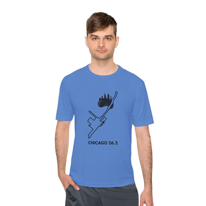 CHICAGO MARATHON ROUTE 26.2 *Premium Athletic T-Shirt