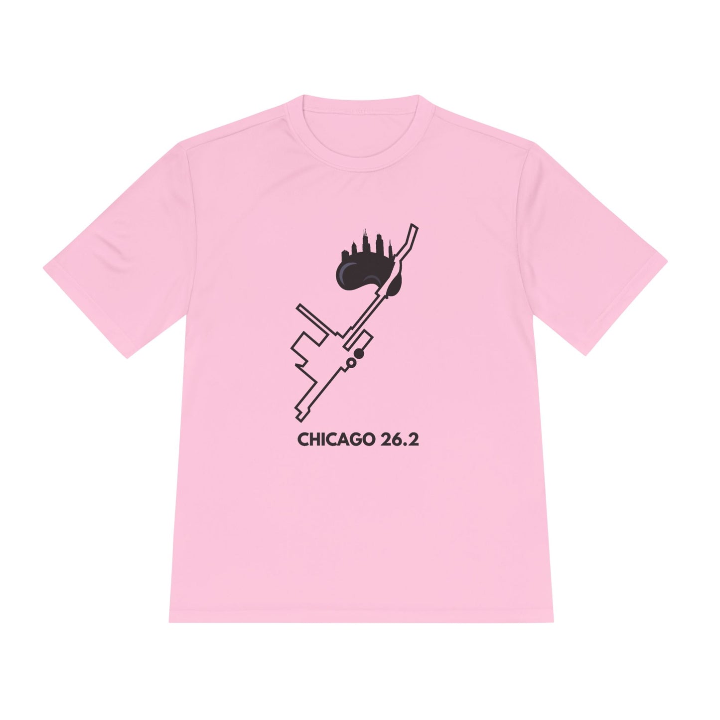 CHICAGO MARATHON ROUTE 26.2 *Premium Athletic T-Shirt