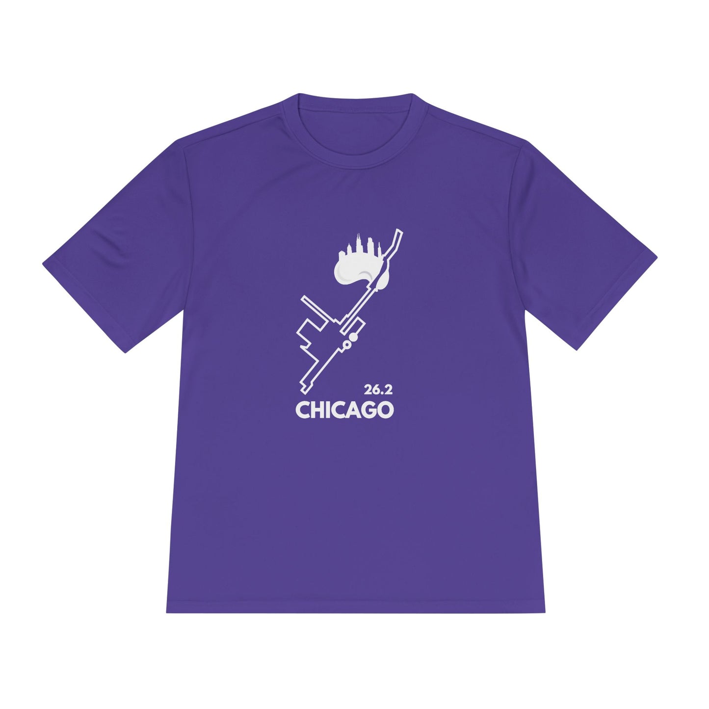 CHICAGO MARATHON ROUTE 26.2 *Premium Athletic T-Shirt W