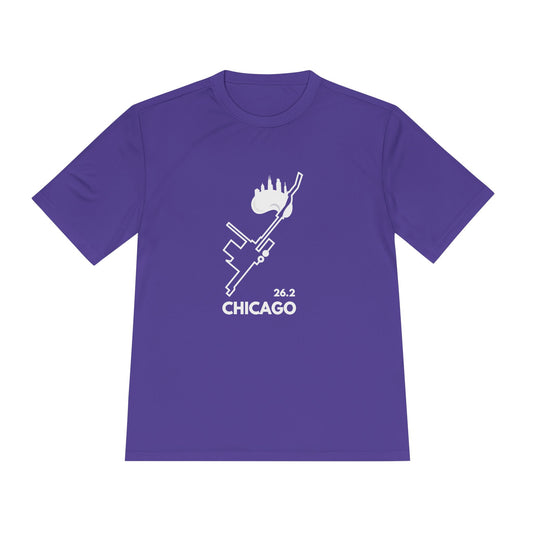 CHICAGO MARATHON ROUTE 26.2 *Premium Athletic T-Shirt W