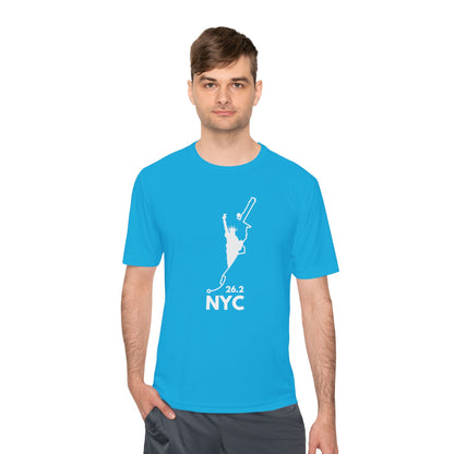 NYC MARATHON ROUTE 26.2 *Premium Athletic T-Shirt W