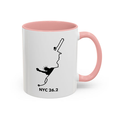 NYC MARATHON ROUTE Mug