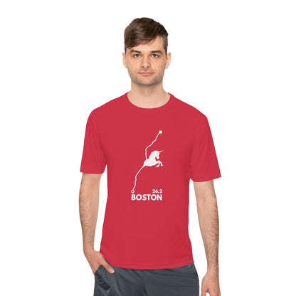 BOSTON MARATHON ROUTE 26.2 *Premium Athletic T-Shirt W