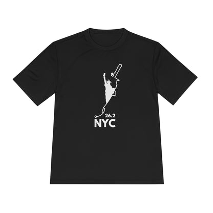 NYC MARATHON ROUTE 26.2 *Premium Athletic T-Shirt W