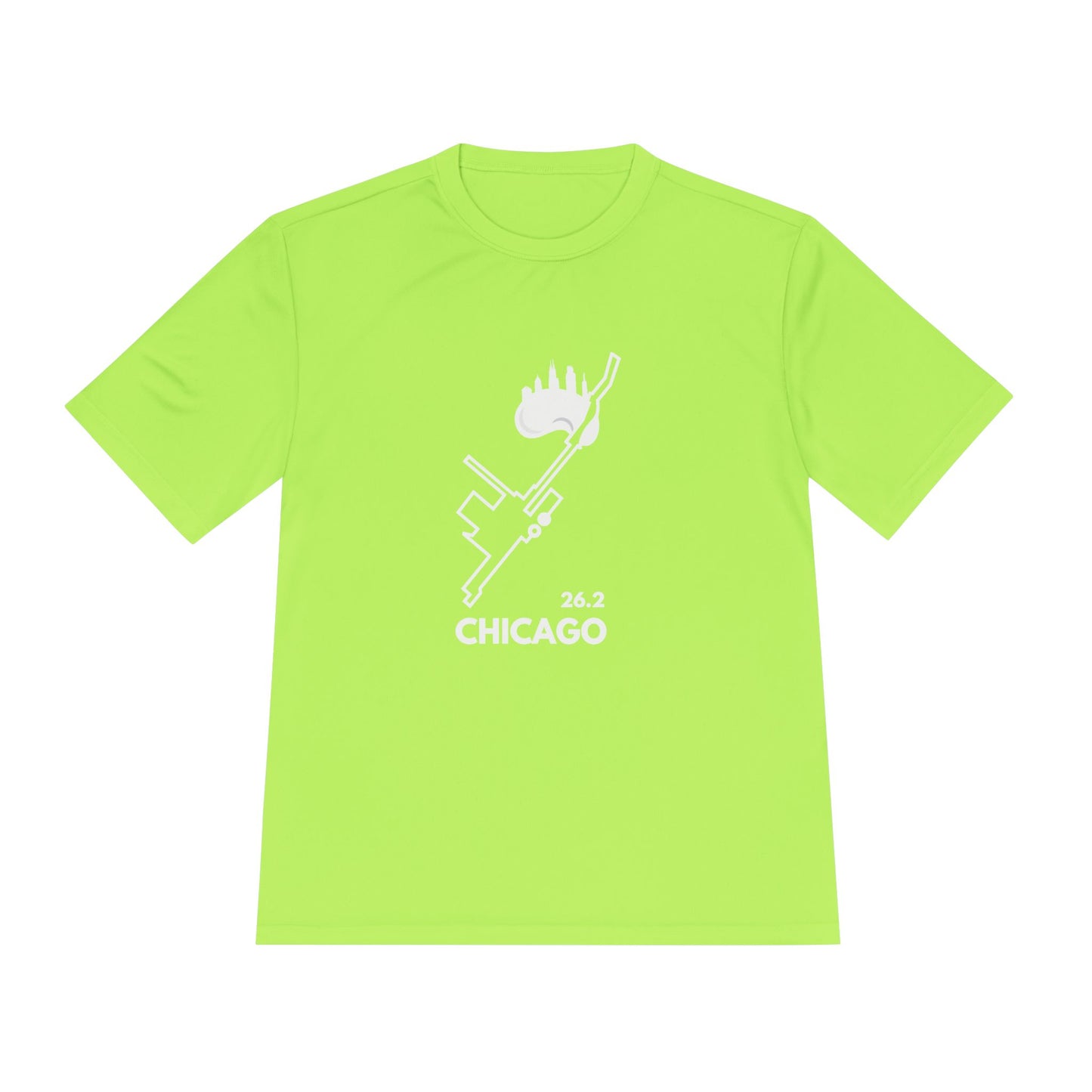 CHICAGO MARATHON ROUTE 26.2 *Premium Athletic T-Shirt W