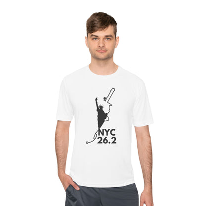NYC MARATHON ROUTE 26.2 *Premium Athletic T-Shirt