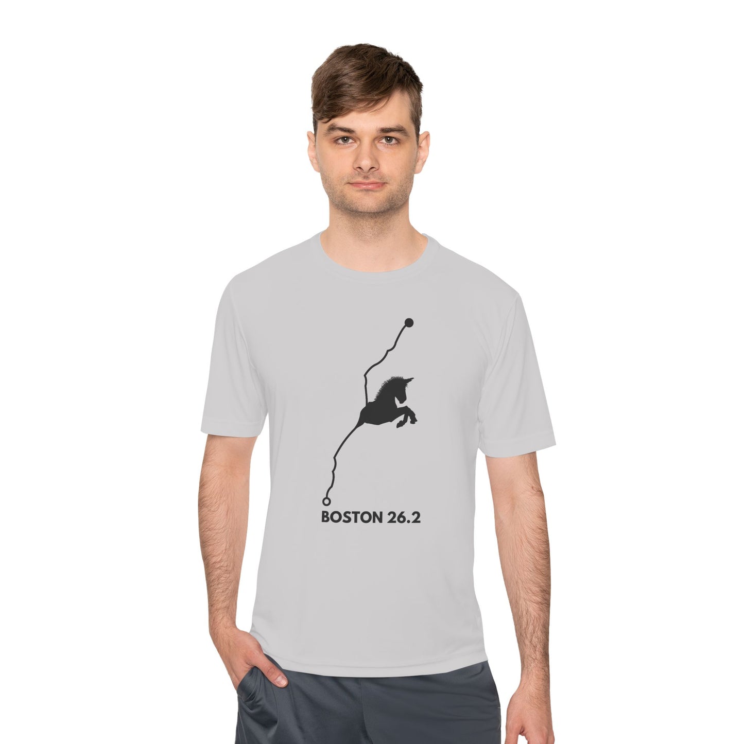 BOSTON MARATHON ROUTE 26.2 *Premium Athletic T-Shirt