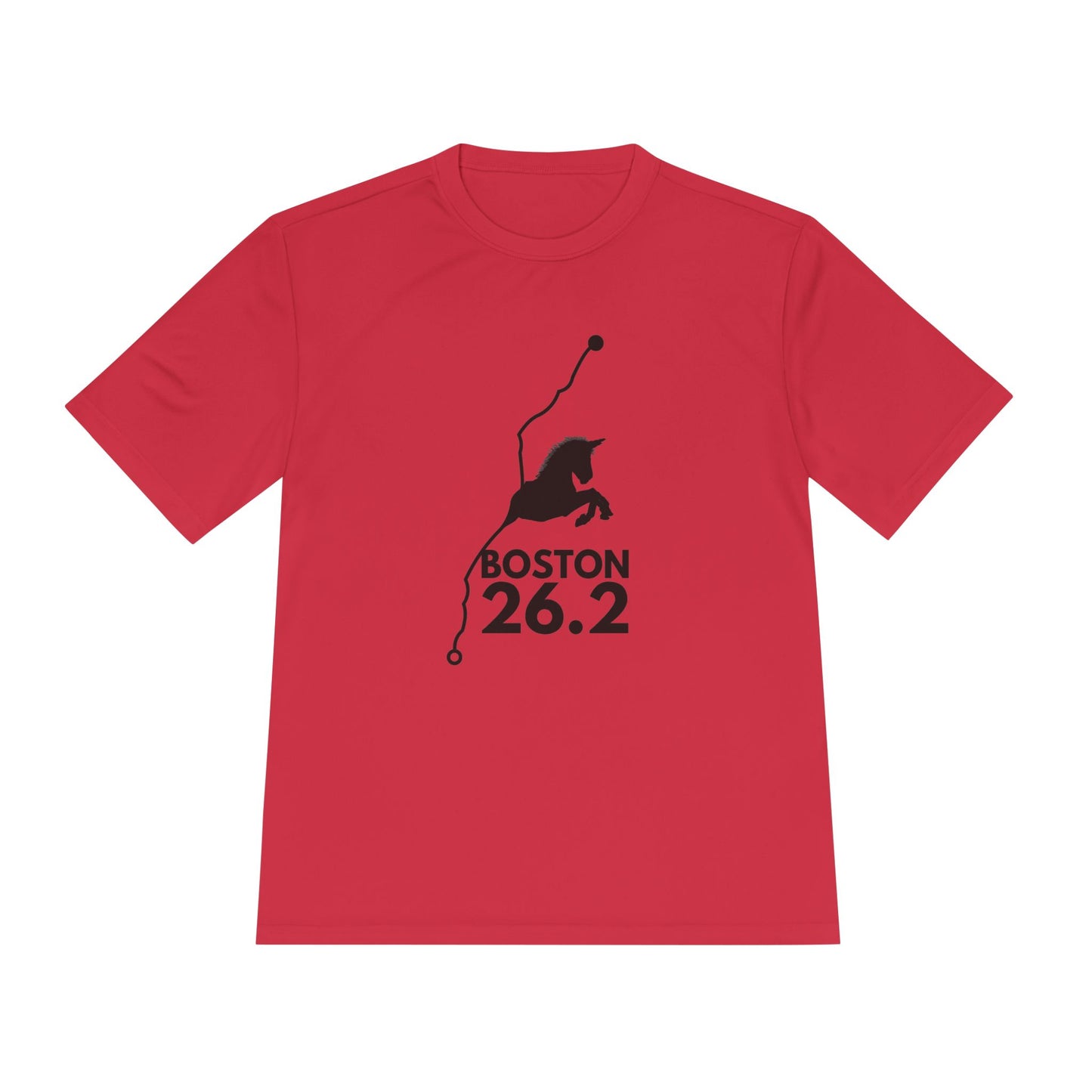 BOSTON MARATHON ROUTE 26.2 *Premium Athletic T-Shirt