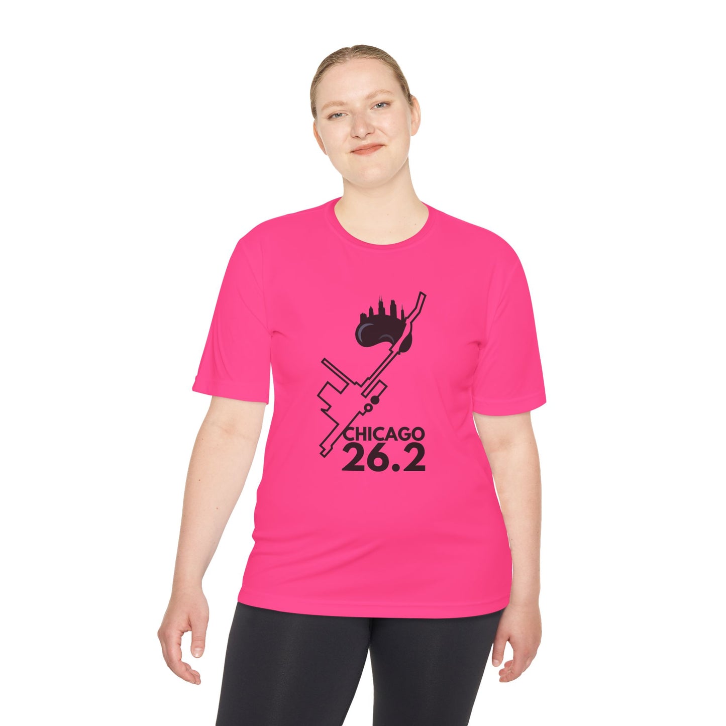 CHICAGO MARATHON ROUTE 26.2 *Premium Athletic T-Shirt