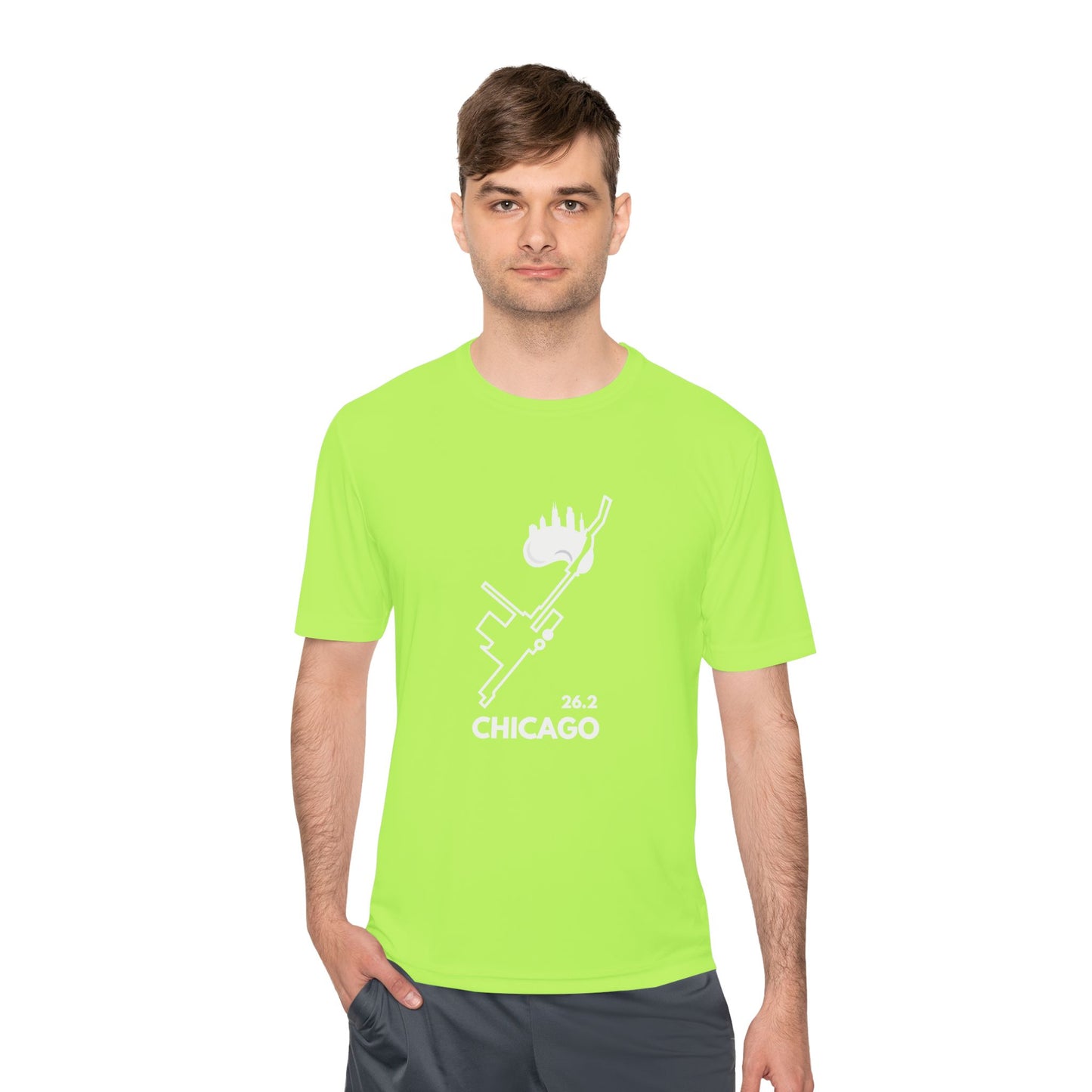 CHICAGO MARATHON ROUTE 26.2 *Premium Athletic T-Shirt W