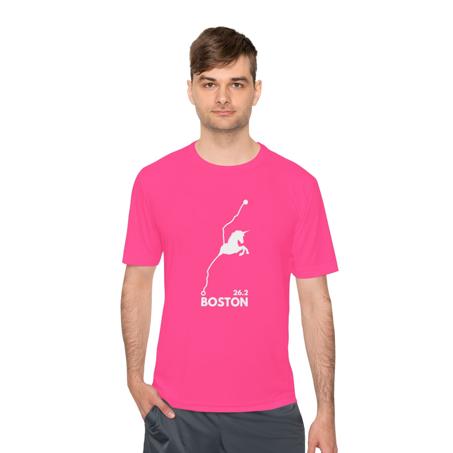 BOSTON MARATHON ROUTE 26.2 *Premium Athletic T-Shirt W