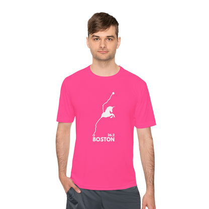 BOSTON MARATHON ROUTE 26.2 *Premium Athletic T-Shirt W