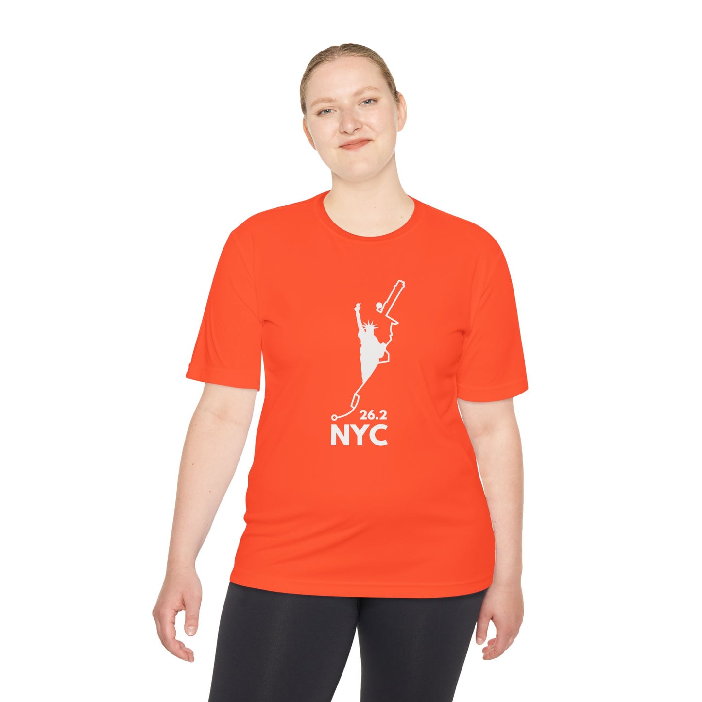 NYC MARATHON ROUTE 26.2 *Premium Athletic T-Shirt W
