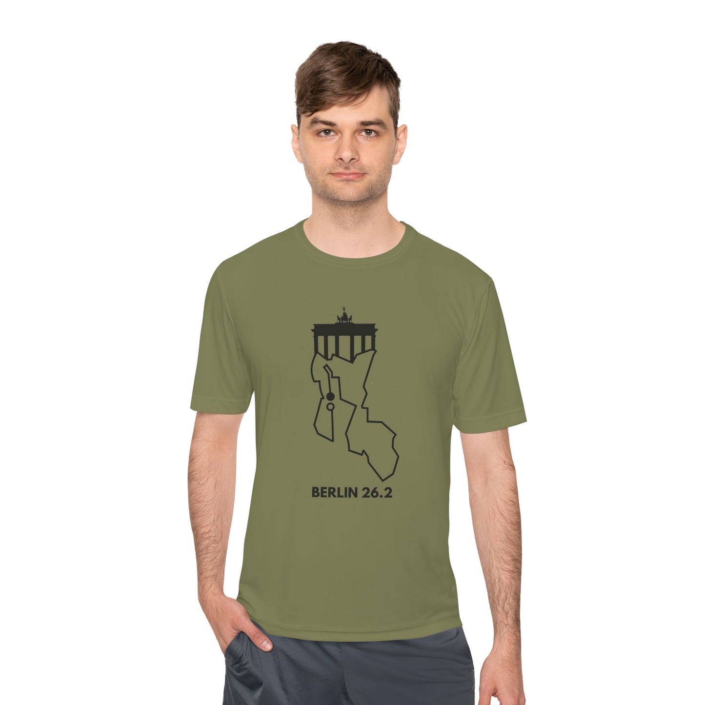 BERLIN MARATHON ROUTE 26.2 *Premium Athletic T-Shirt