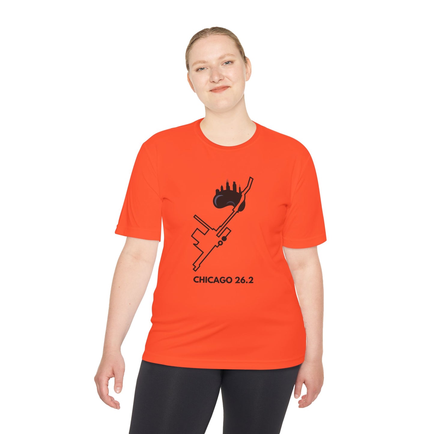 CHICAGO MARATHON ROUTE 26.2 *Premium Athletic T-Shirt