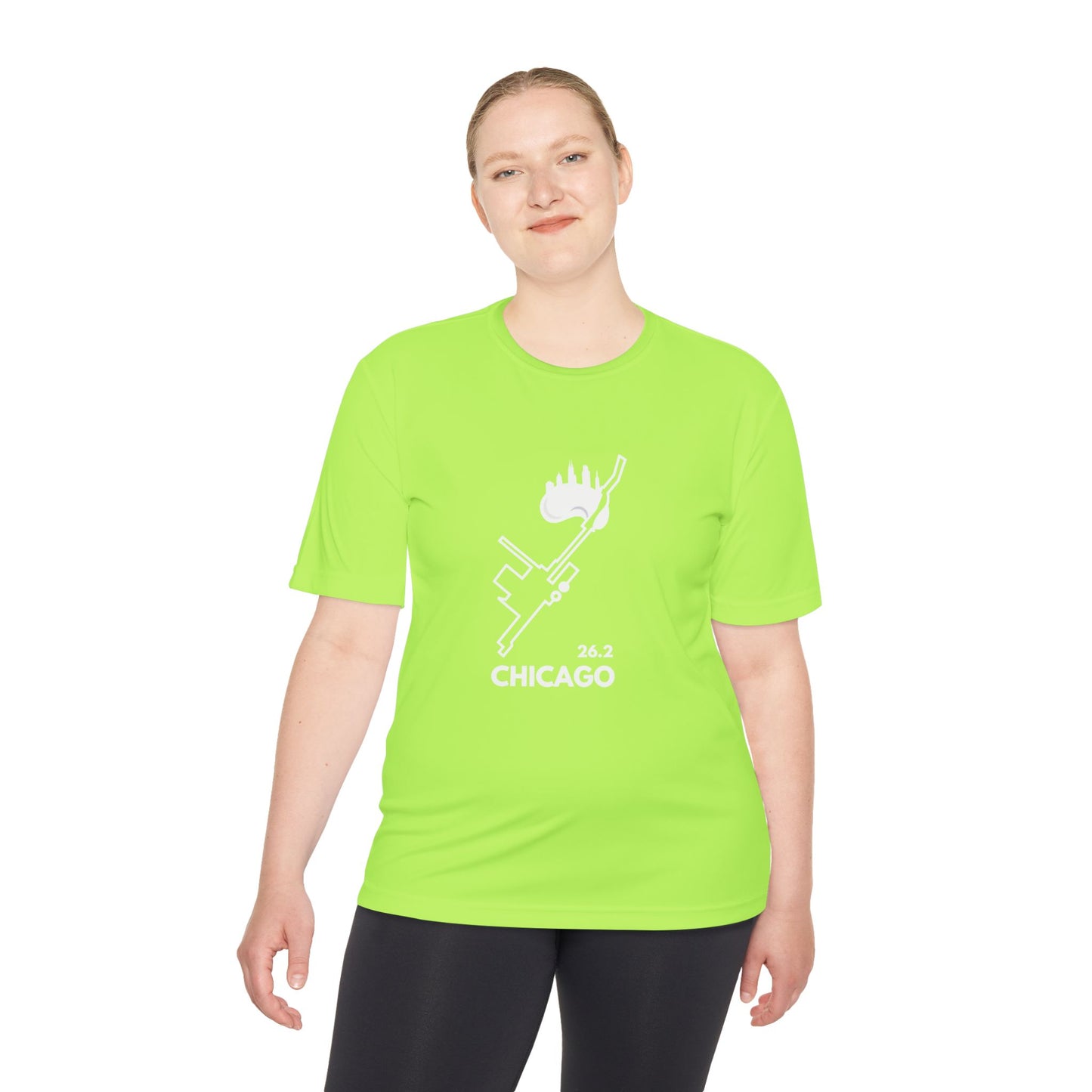 CHICAGO MARATHON ROUTE 26.2 *Premium Athletic T-Shirt W