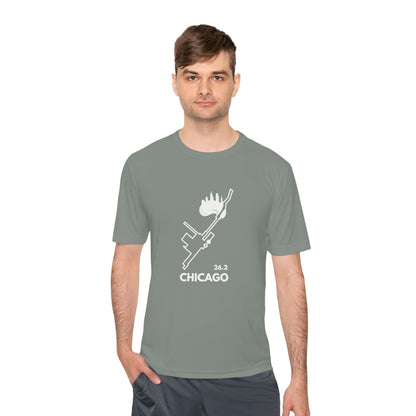 CHICAGO MARATHON ROUTE 26.2 *Premium Athletic T-Shirt W